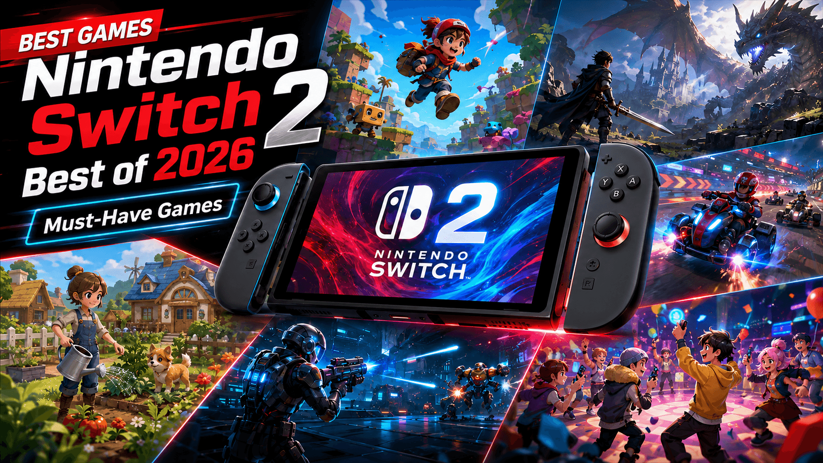 A compilation of the best Nintendo Switch 2 games of 2026 that you must have.