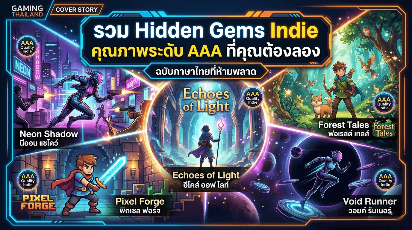 รวม Hidden Gems Indie คุณภาพระดับ AAA ที่คุณต้องลอง ฉบับภาษาไทยที่ห้ามพลาด
