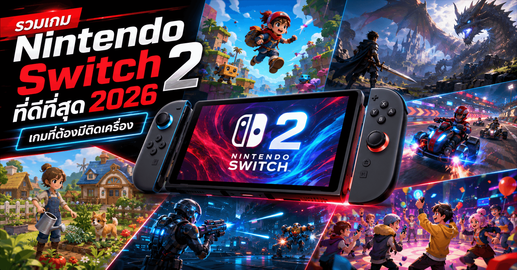 รวมเกม Nintendo Switch 2 ที่ดีที่สุด 2026 ที่ต้องมีติดเครื่อง
