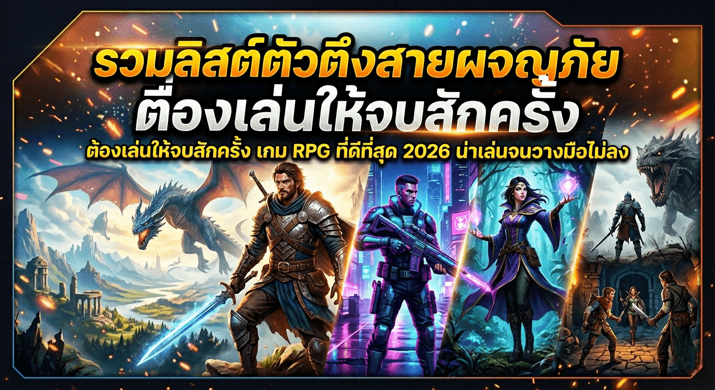 รวมลิสต์ตัวตึงสายผจญภัยที่ต้องเล่นให้จบสักครั้ง เกม RPG ที่ดีที่สุด 2026 น่าเล่นจนวางมือไม่ลง